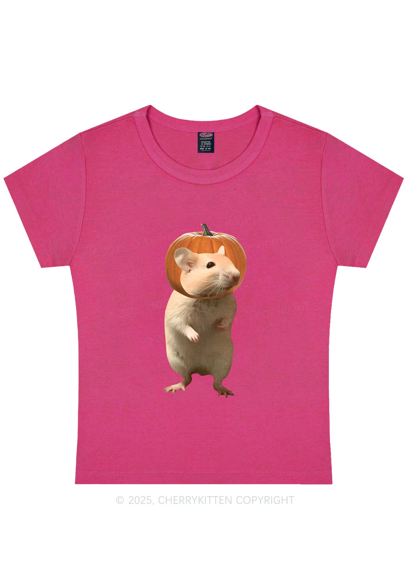 Halloween Silly Ratz Y2K Baby Tee Cherrykitten