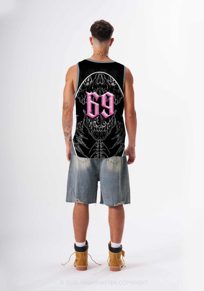 Fxxk Terfs Gothic Skull Pride Y2K Sport Jersey Tank Cherrykitten