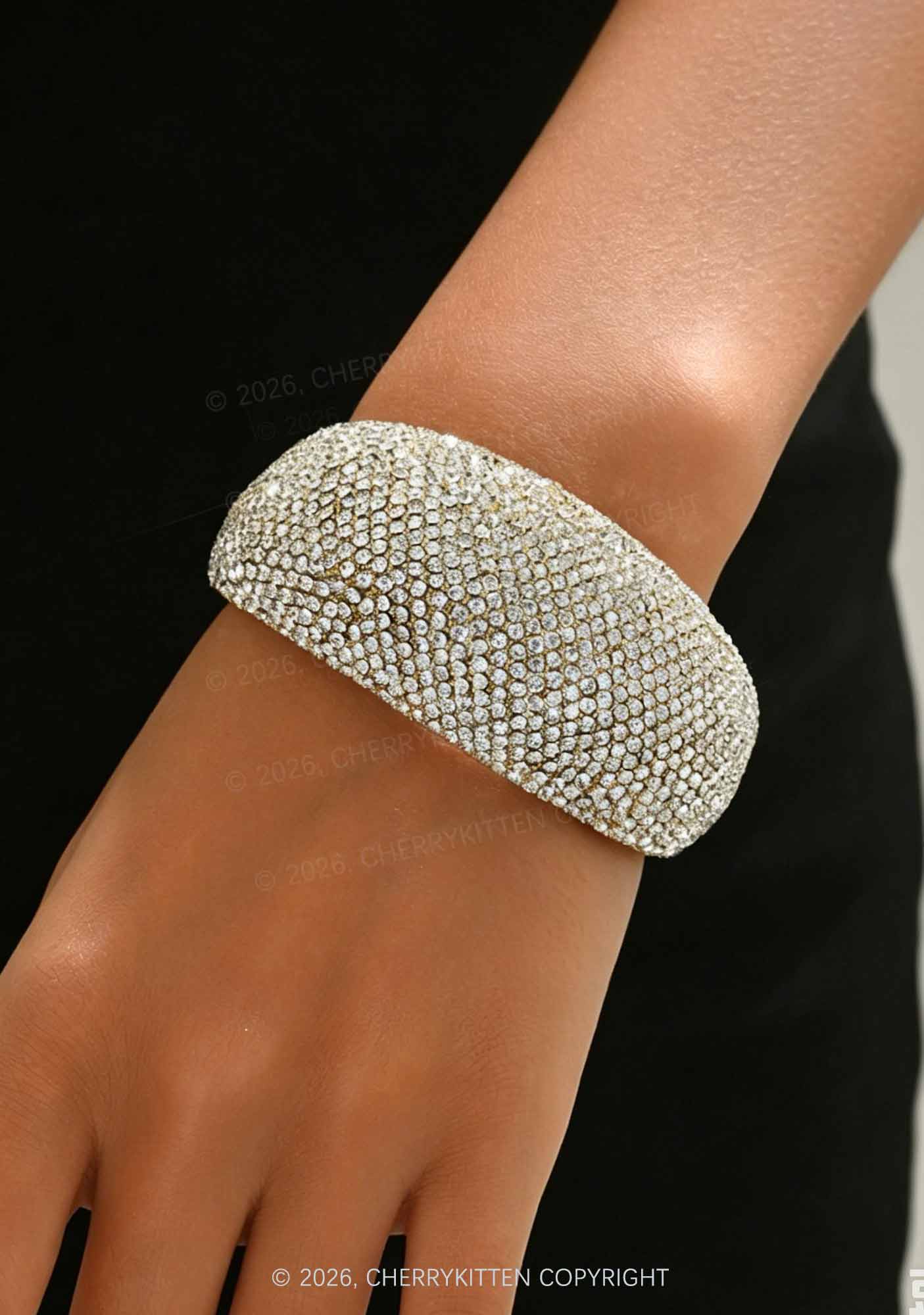 Vintage Rhinestone Y2K Bangle Cherrykitten