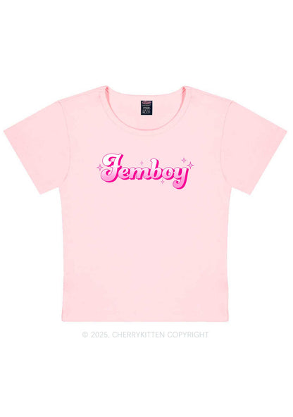 Femboy Pride Y2K Baby Tee Cherrykitten
