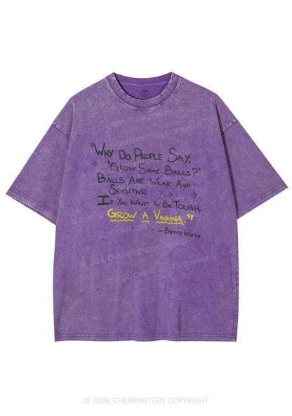 Grow A Vag Y2K Washed Tee Cherrykitten