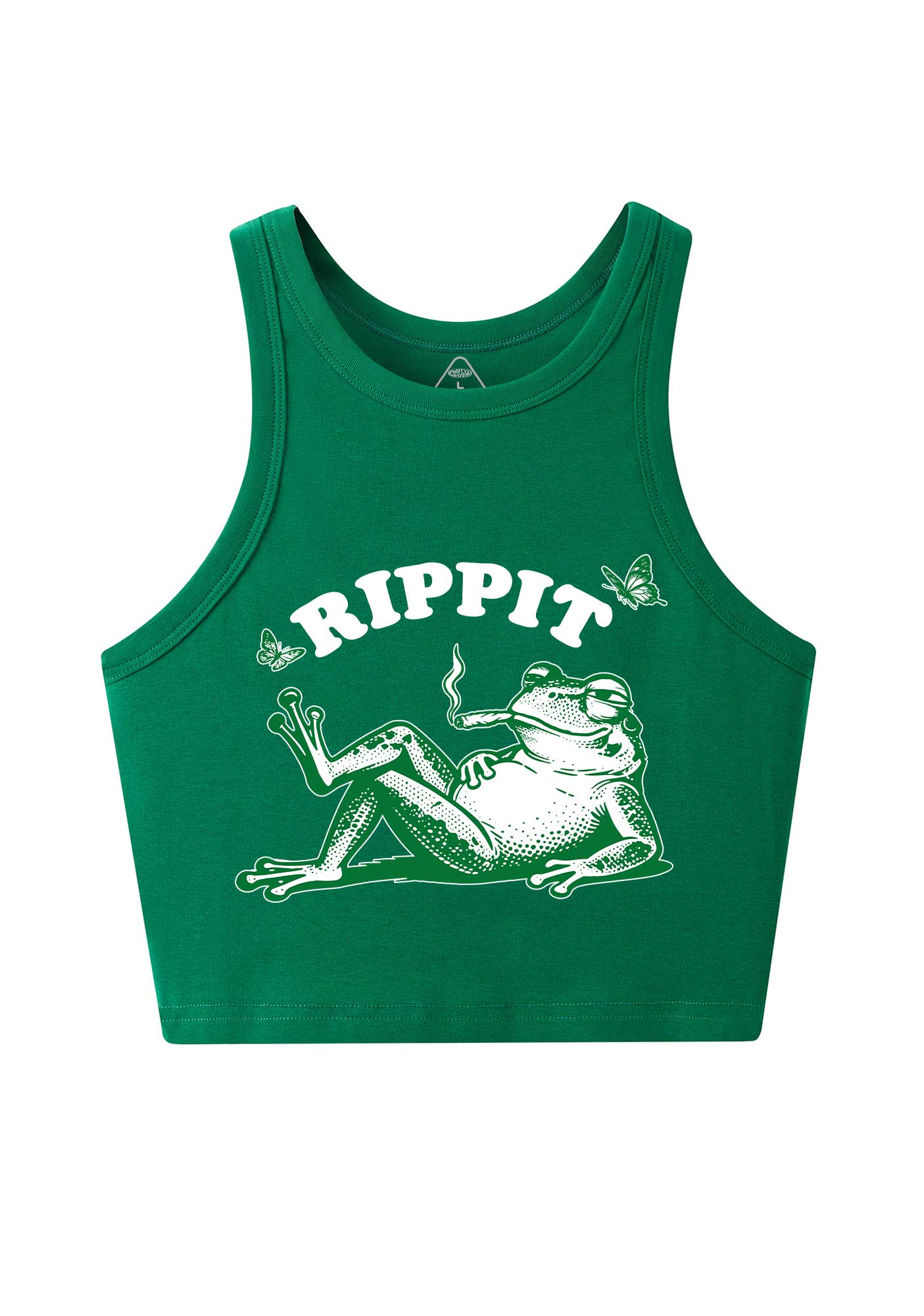Rippit Frog Y2K Crop Tank Top Cherrykitten