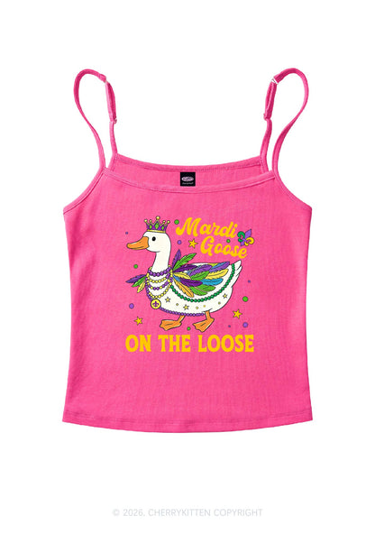 Mardi Goose On The Loose Y2K Spaghetti Strap Cami Cherrykitten