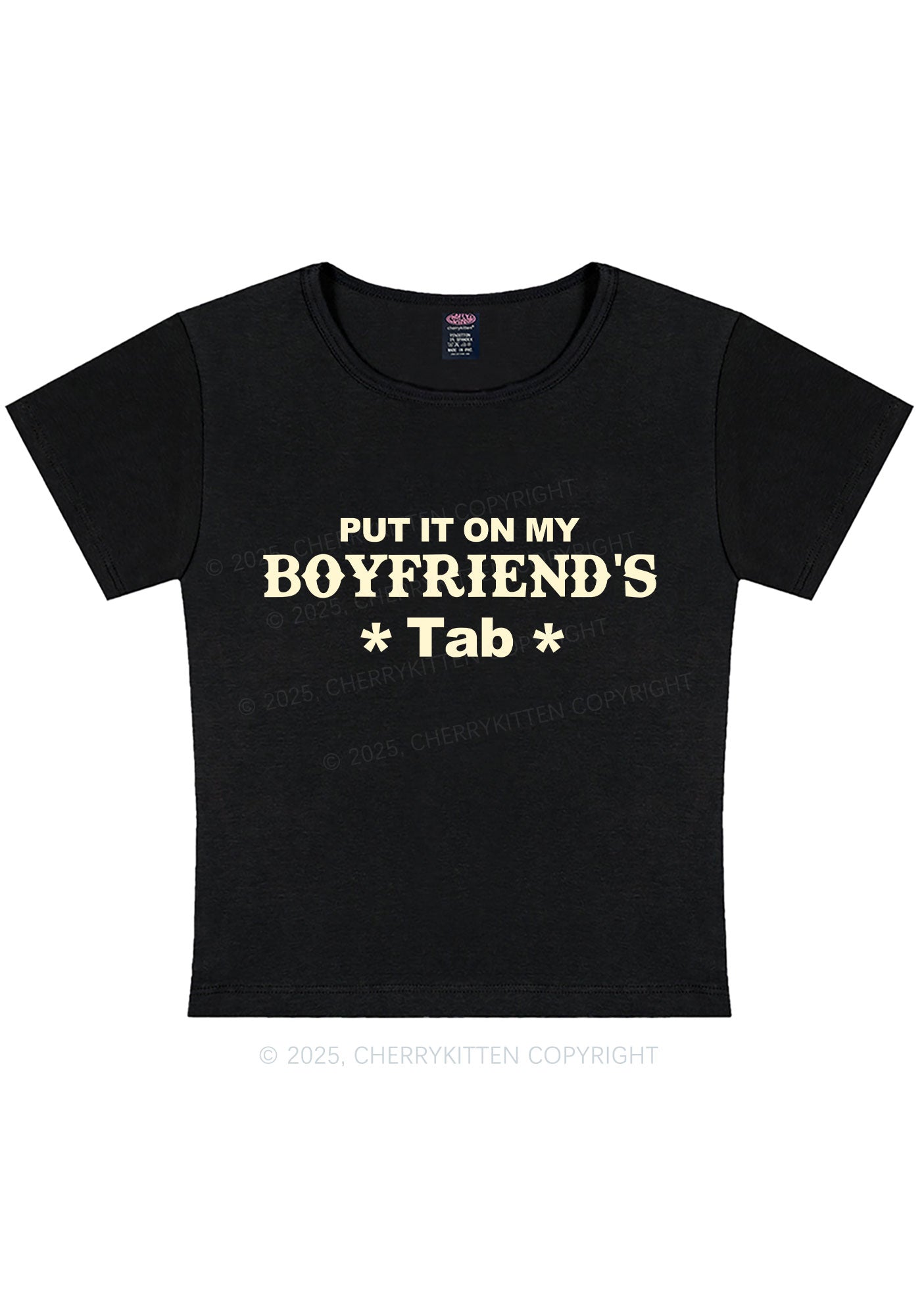 Boyfriends Tab Y2K Baby Tee Cherrykitten