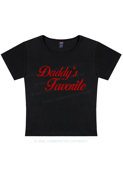 Daddys Favorite Y2K Baby Tee Cherrykitten