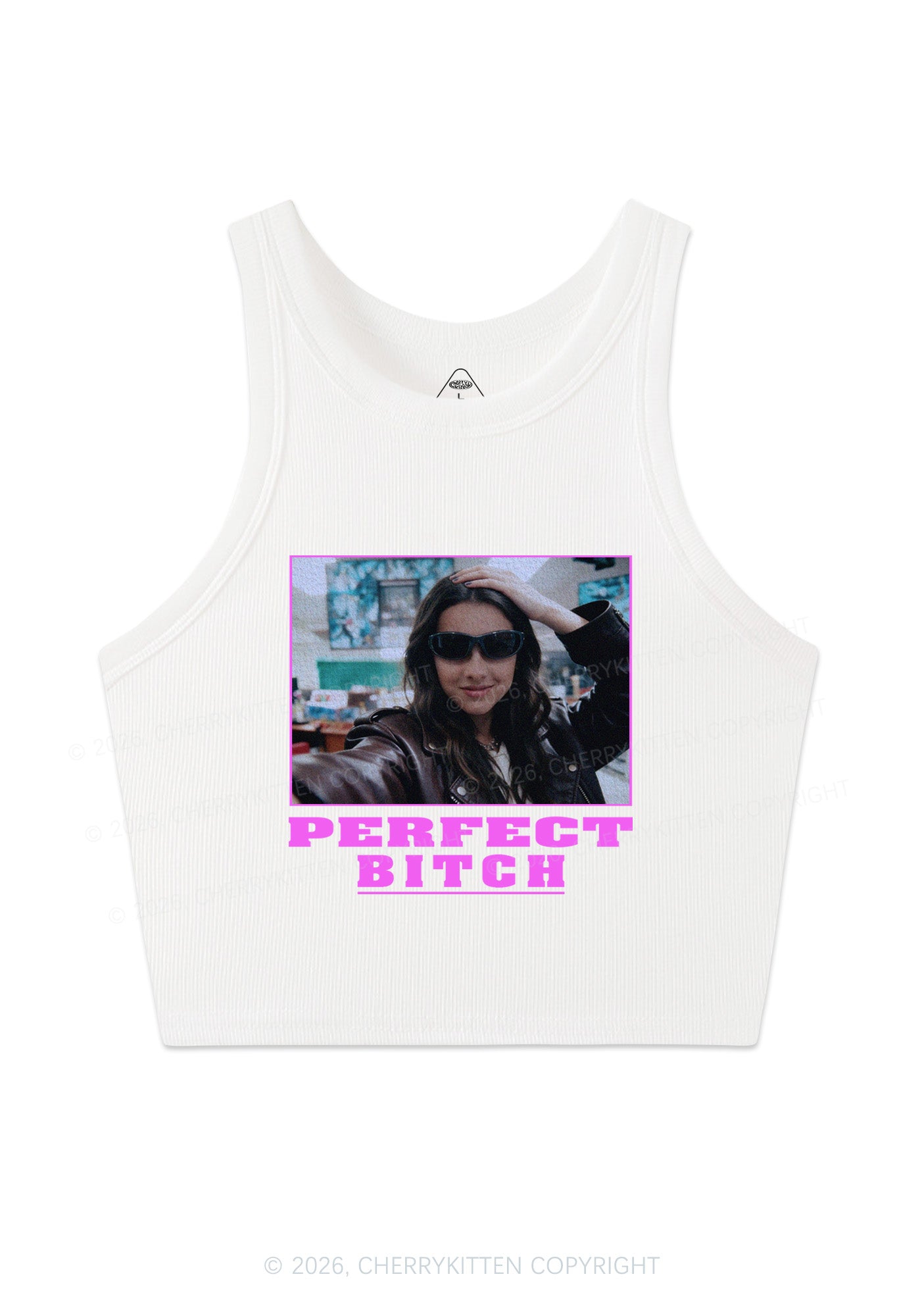Custom Perfect Bxxch Y2K Crop Tank Top Cherrykitten