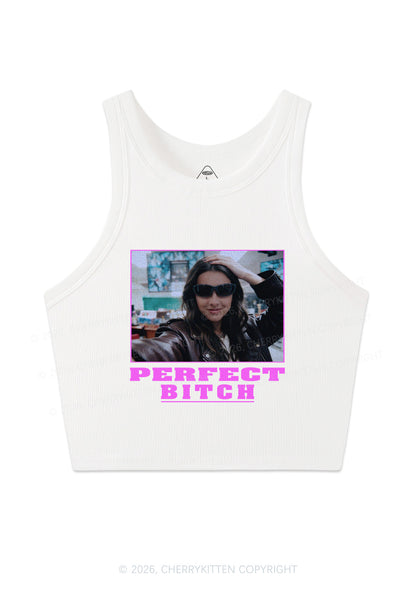 Custom Perfect Bxxch Y2K Crop Tank Top Cherrykitten