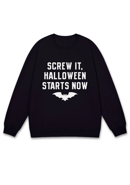 Screw It Halloween Starts Now Y2K Sweatshirt Cherrykitten