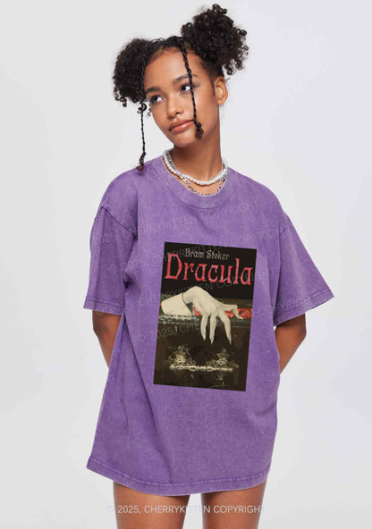 Halloween Creepy Claw Y2K Shirts Washed Tee Cherrykitten