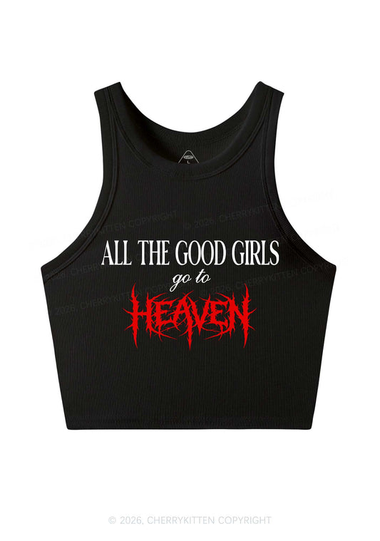 Good Girls Go To Heaven Y2K Crop Tank Top Cherrykitten