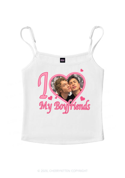 I Love My Boyfriends HR Y2K Spaghetti Strap Cami Cherrykitten