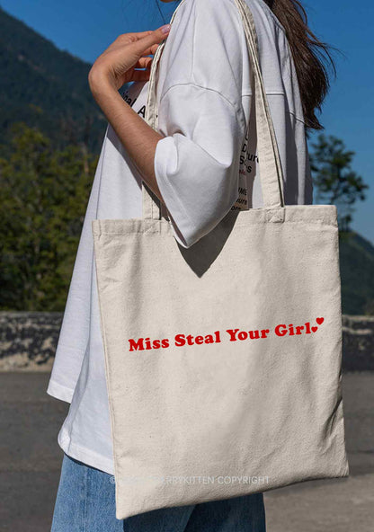 Miss Steal Your Girl  Pride Y2K Canvas Tote Bag Cherrykitten