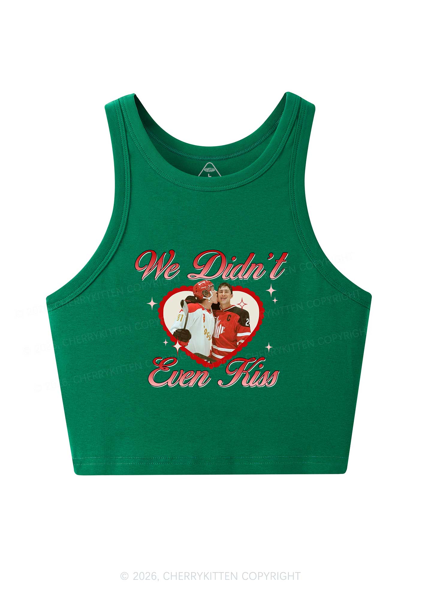 We Didnt Even Kiss HR Y2K Crop Tank Top Cherrykitten
