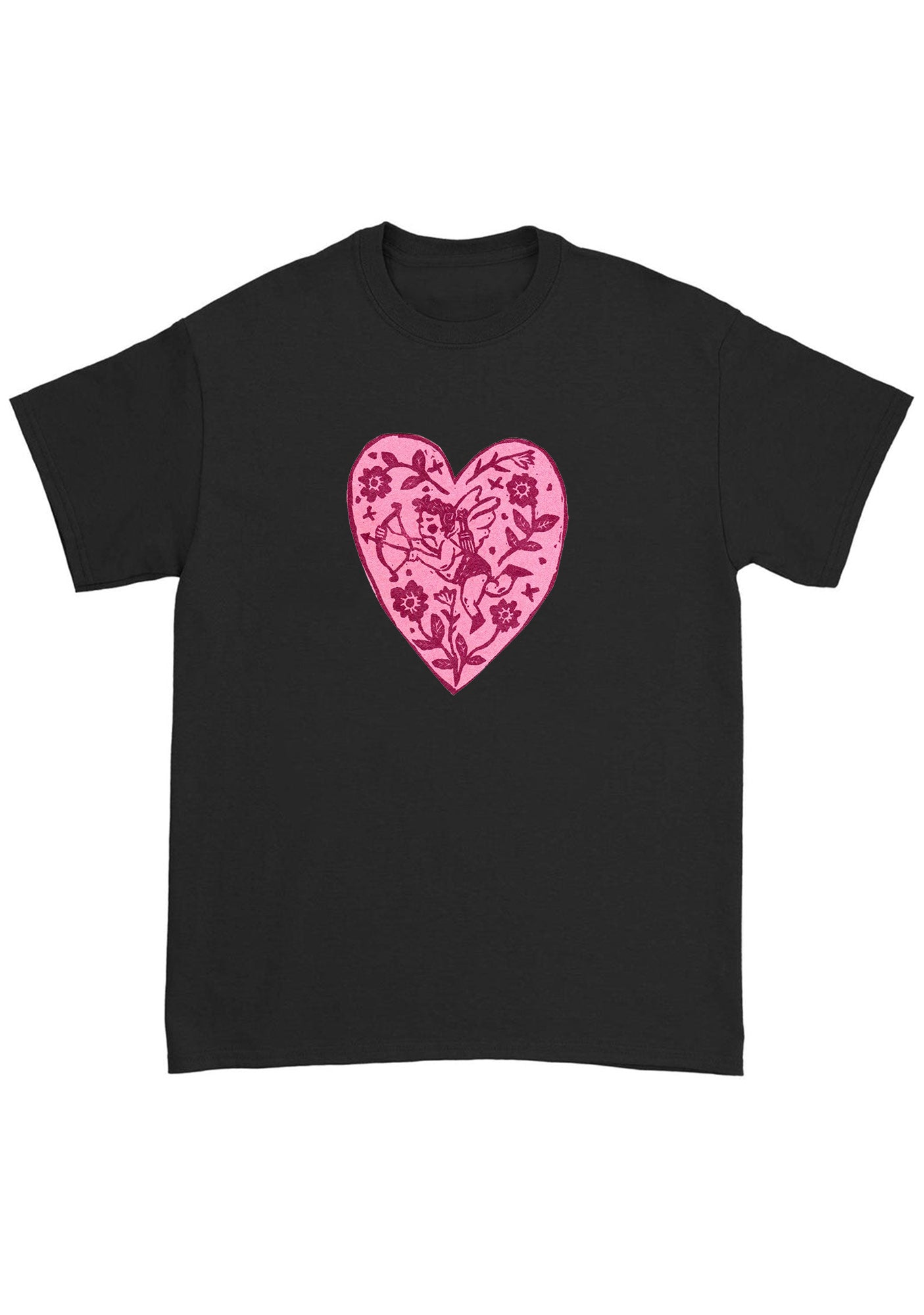 Pink Angel Heart Chunky Shirt