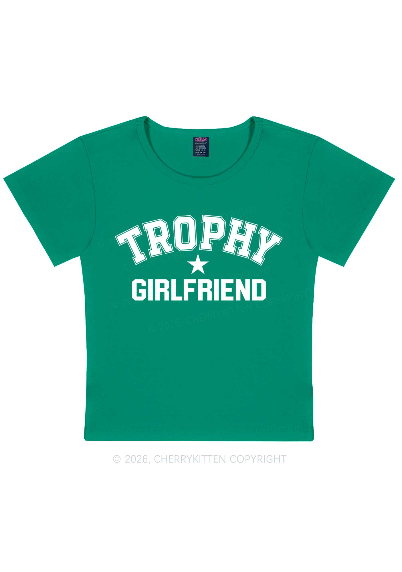 Trophy Girlfriend Y2K Baby Tee Cherrykitten