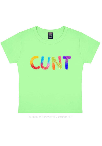 Rainbow Candy Cxxt Pride Y2K Baby Tee Cherrykitten
