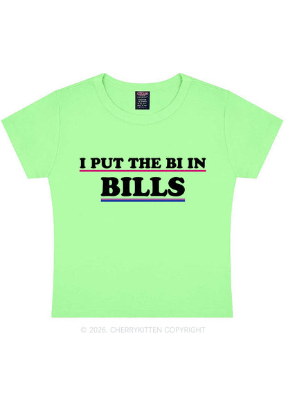 I Put The Bi In Bills Pride Y2K Baby Tee Cherrykitten