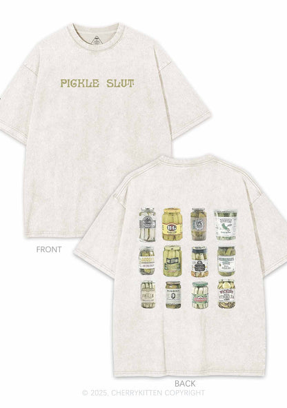 Pickle Slxt Two Sides Y2K Shirts Washed Tee Cherrykitten