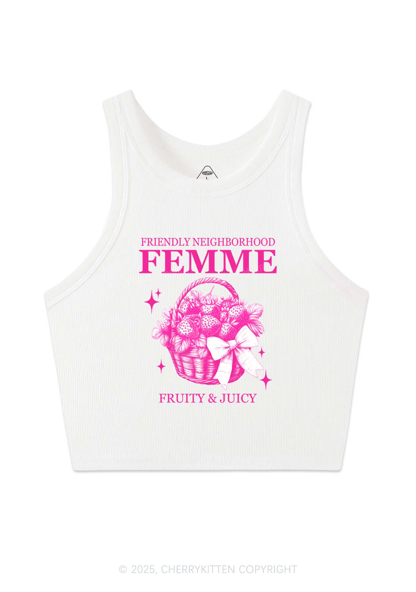 Friendly Neighborhood Femme Y2K Crop Tank Top Cherrykitten