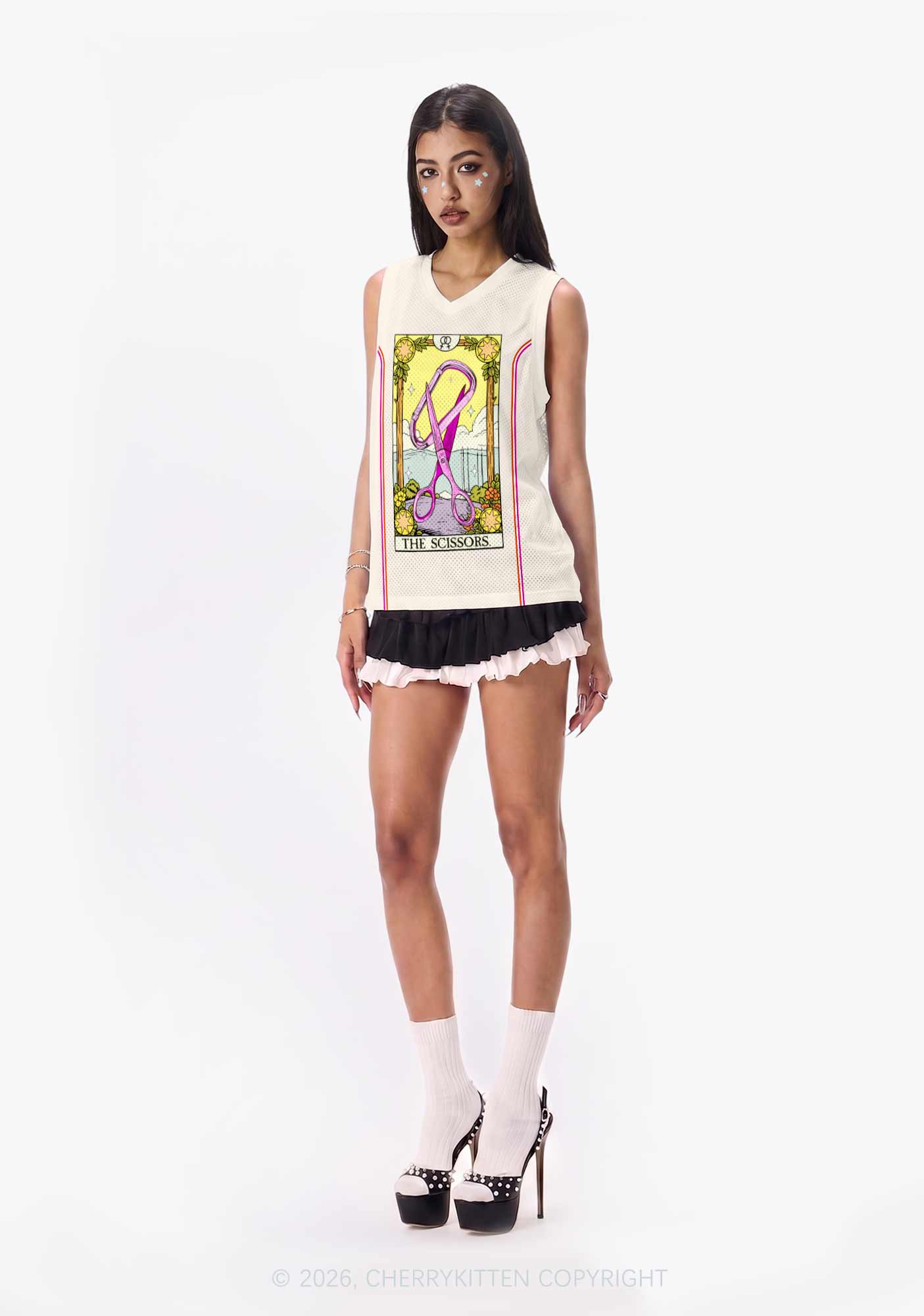 Scissors And Carabiner Pride Y2K Sport Jersey Tank Cherrykitten