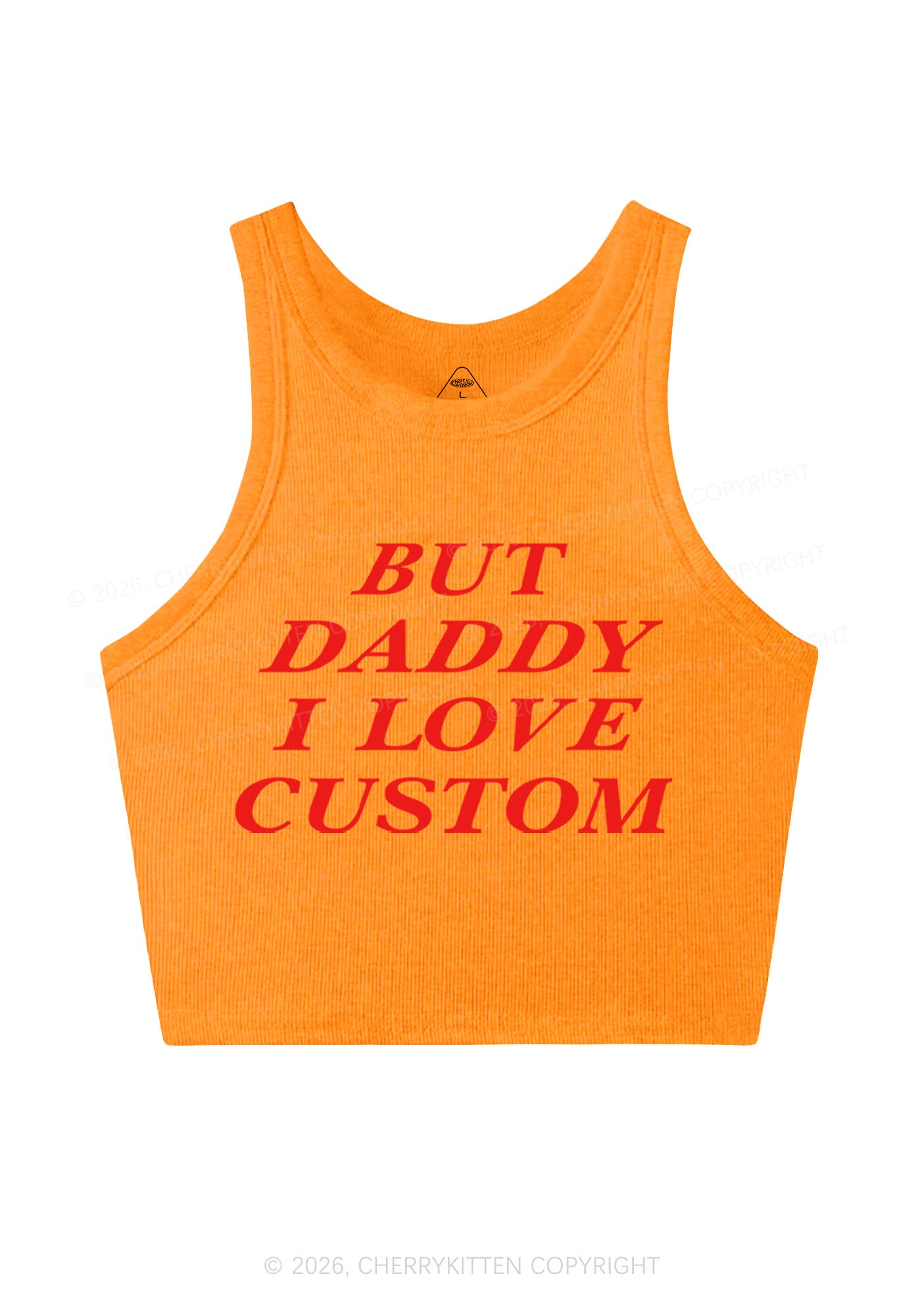 But Daddy I Love Custom Y2K Crop Tank Top Cherrykitten