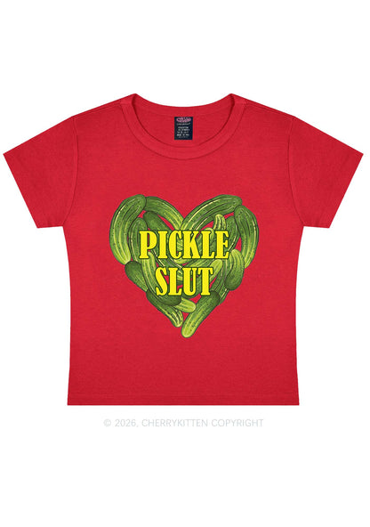 Pickle Slxt Valentine's Day Y2K Baby Tee Cherrykitten