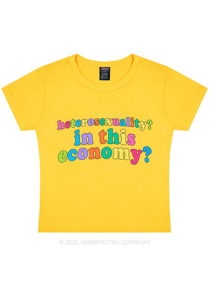 Heterosexuality In This Economy Pride Y2K Baby Tee Cherrykitten