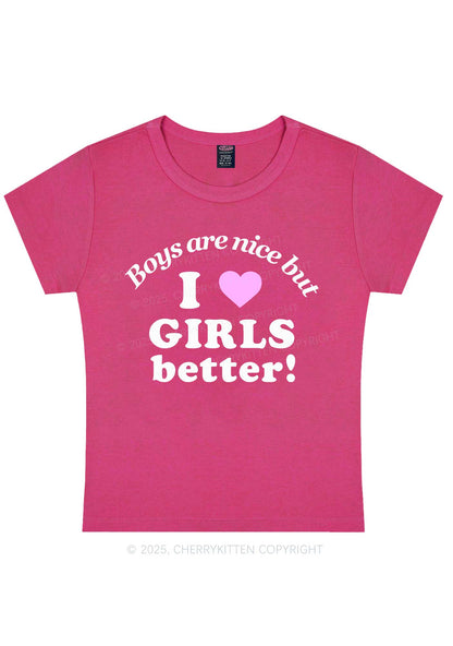 I Love Girls Better Pride Y2K Baby Tee Cherrykitten