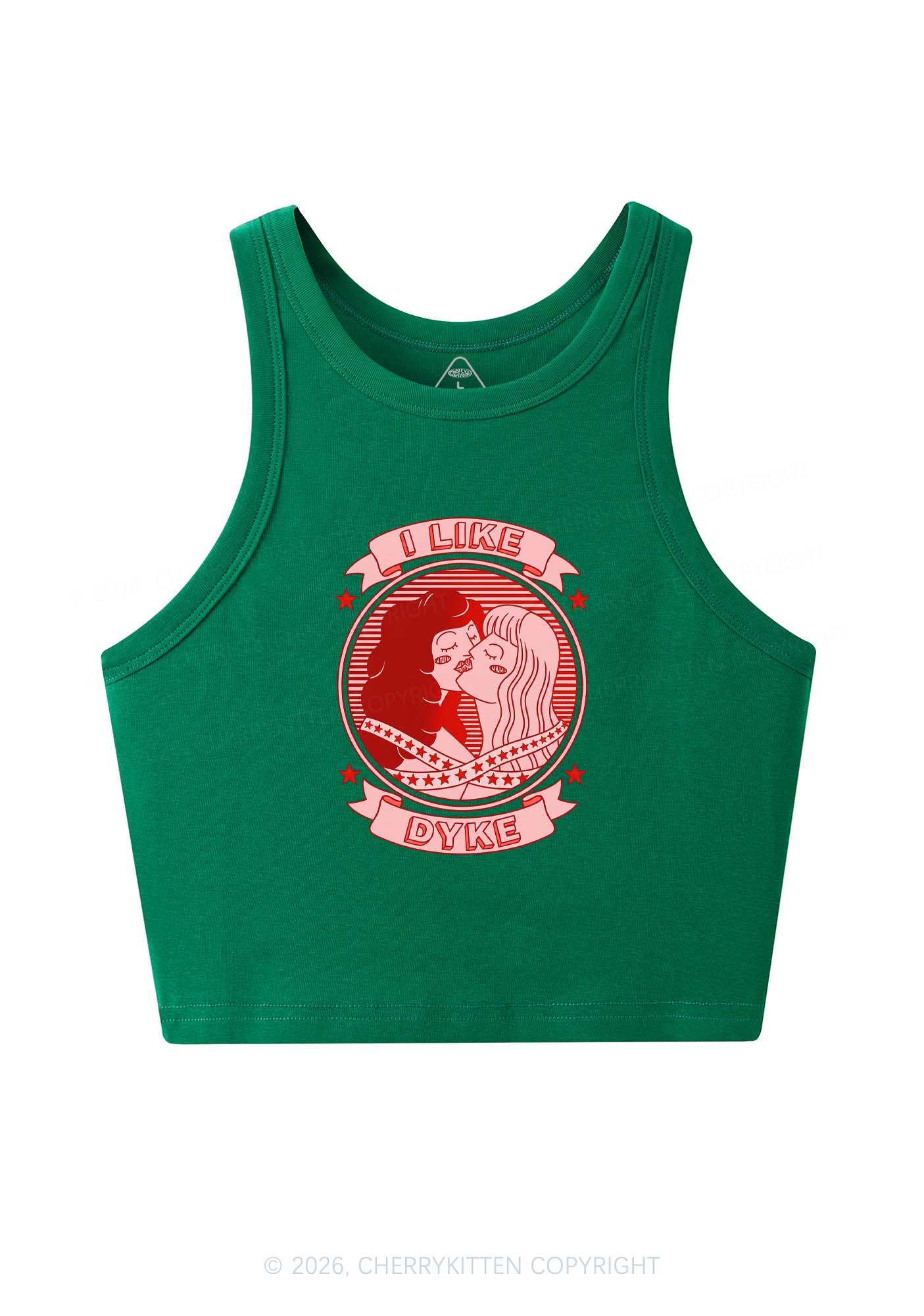 I Like Dyke Pride Y2K Crop Tank Top Cherrykitten
