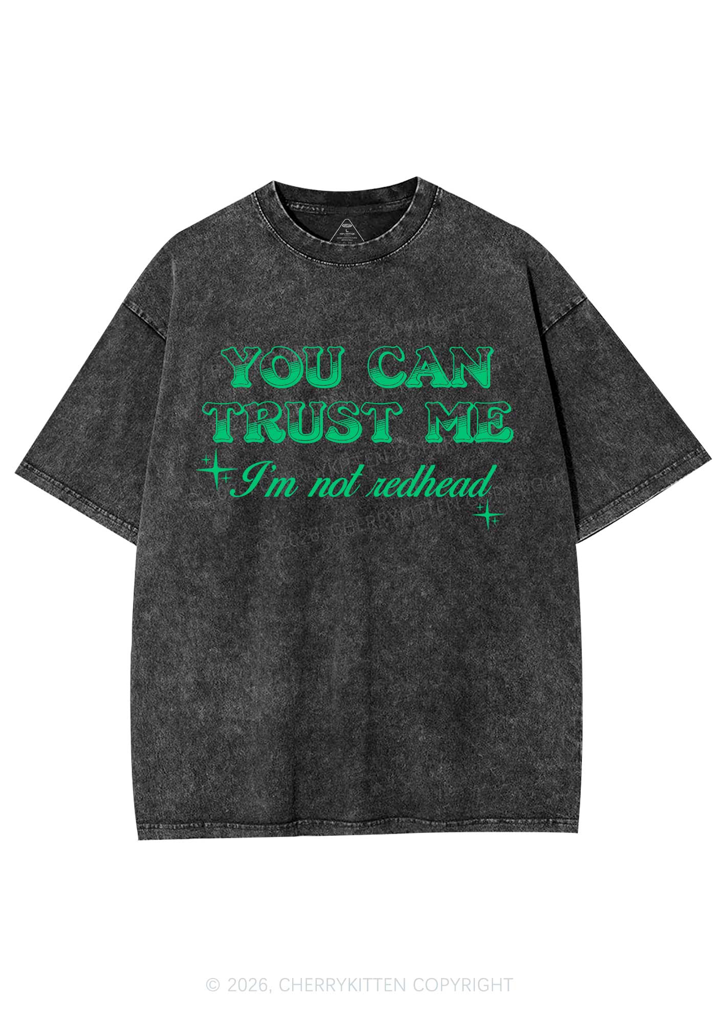 You Can Trust Me St Patricks Y2K Shirts Washed Tee Cherrykitten