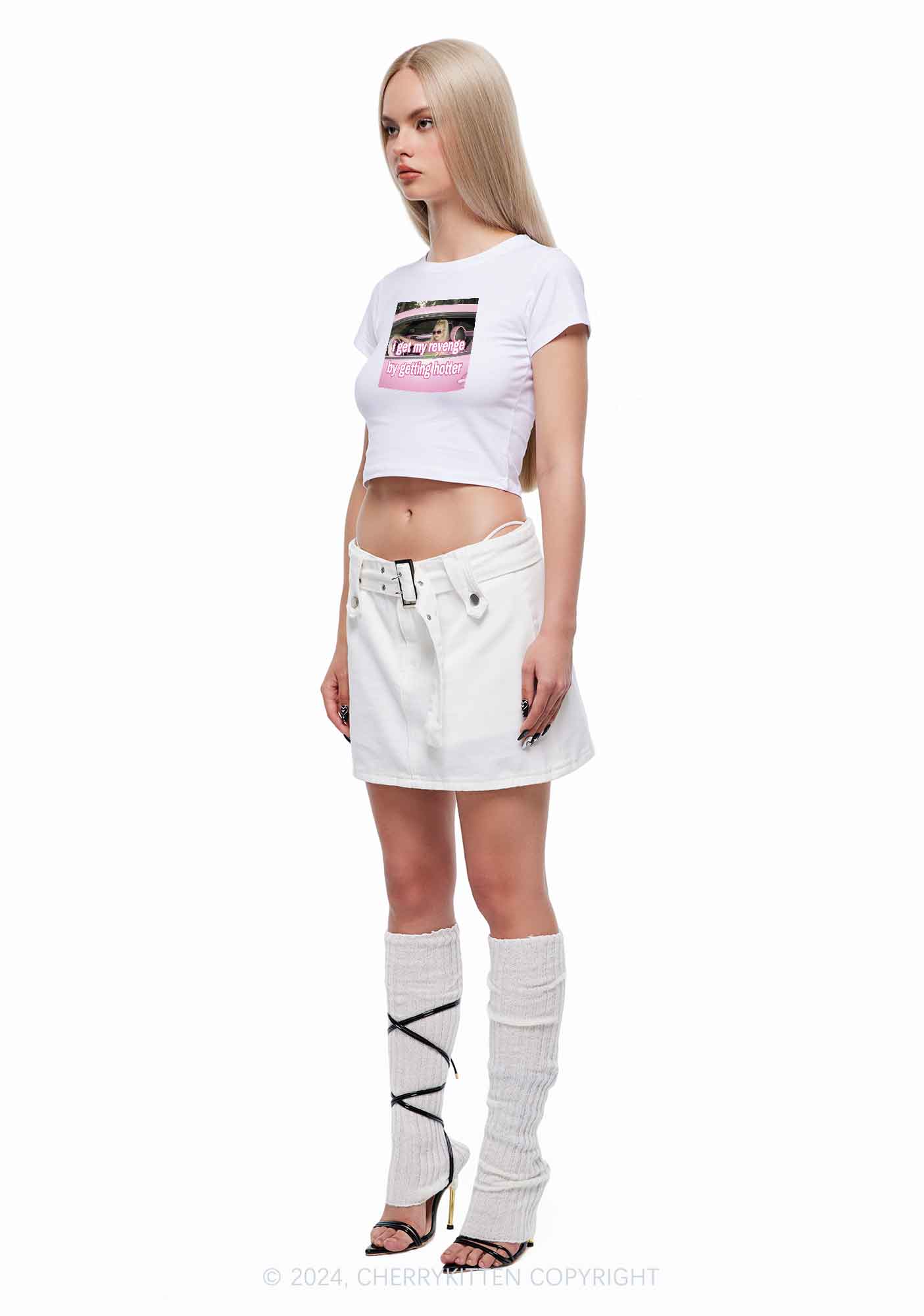Get My Revenge Y2K Baby Tee Cherrykitten
