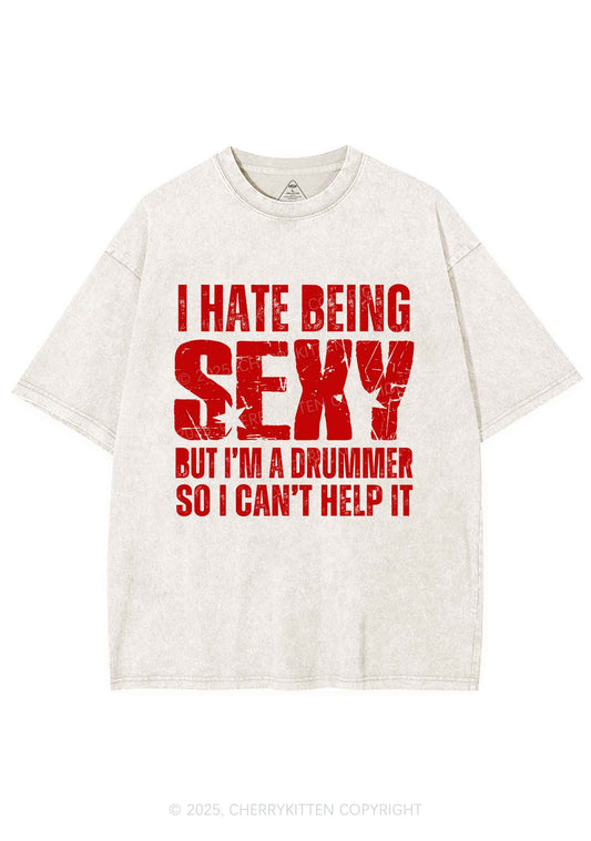I Hate Being Sexy Y2K Shirts Washed Tee Cherrykitten