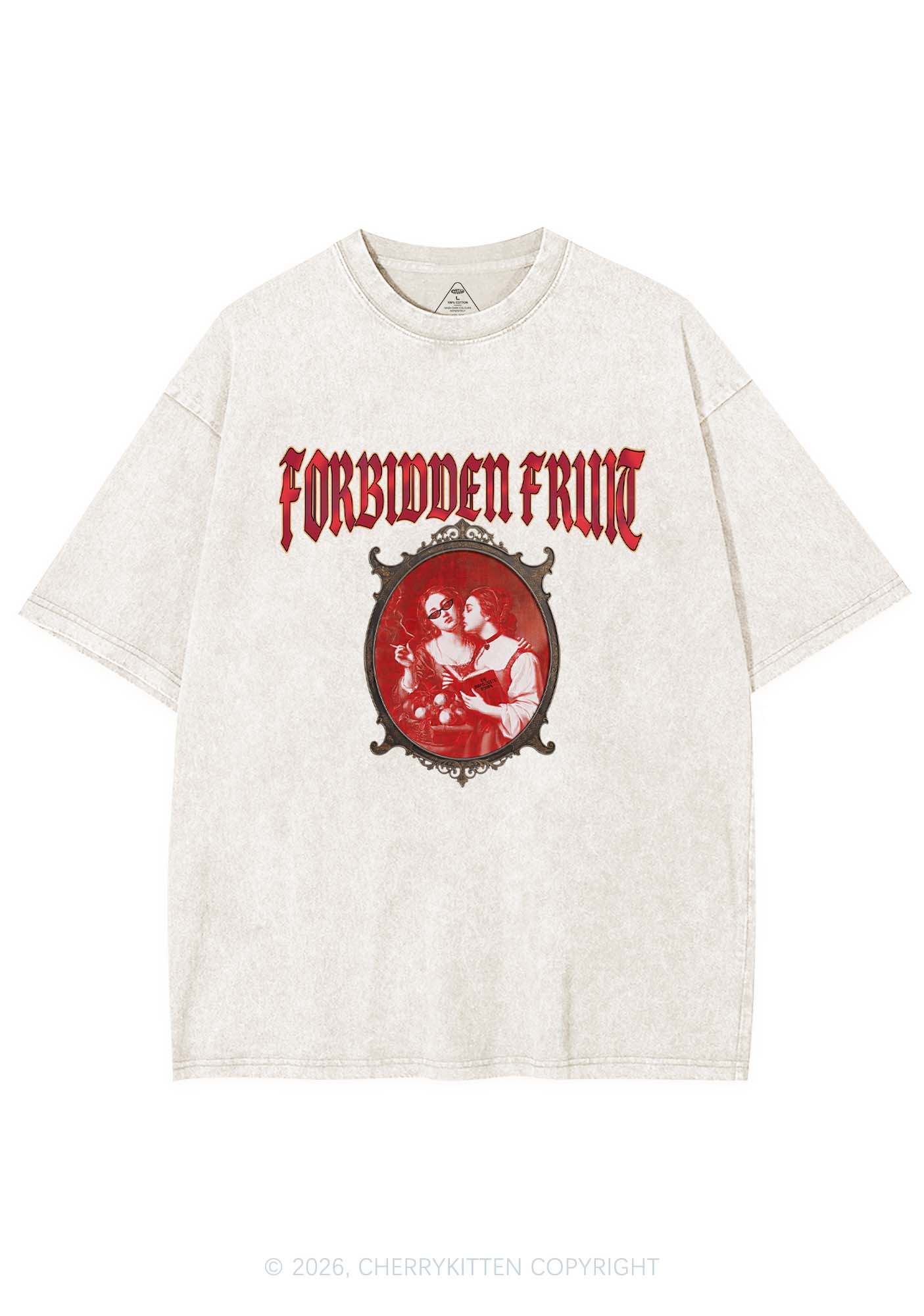 Forbidden Fruit Pride Y2K Shirts Washed Tee Cherrykitten