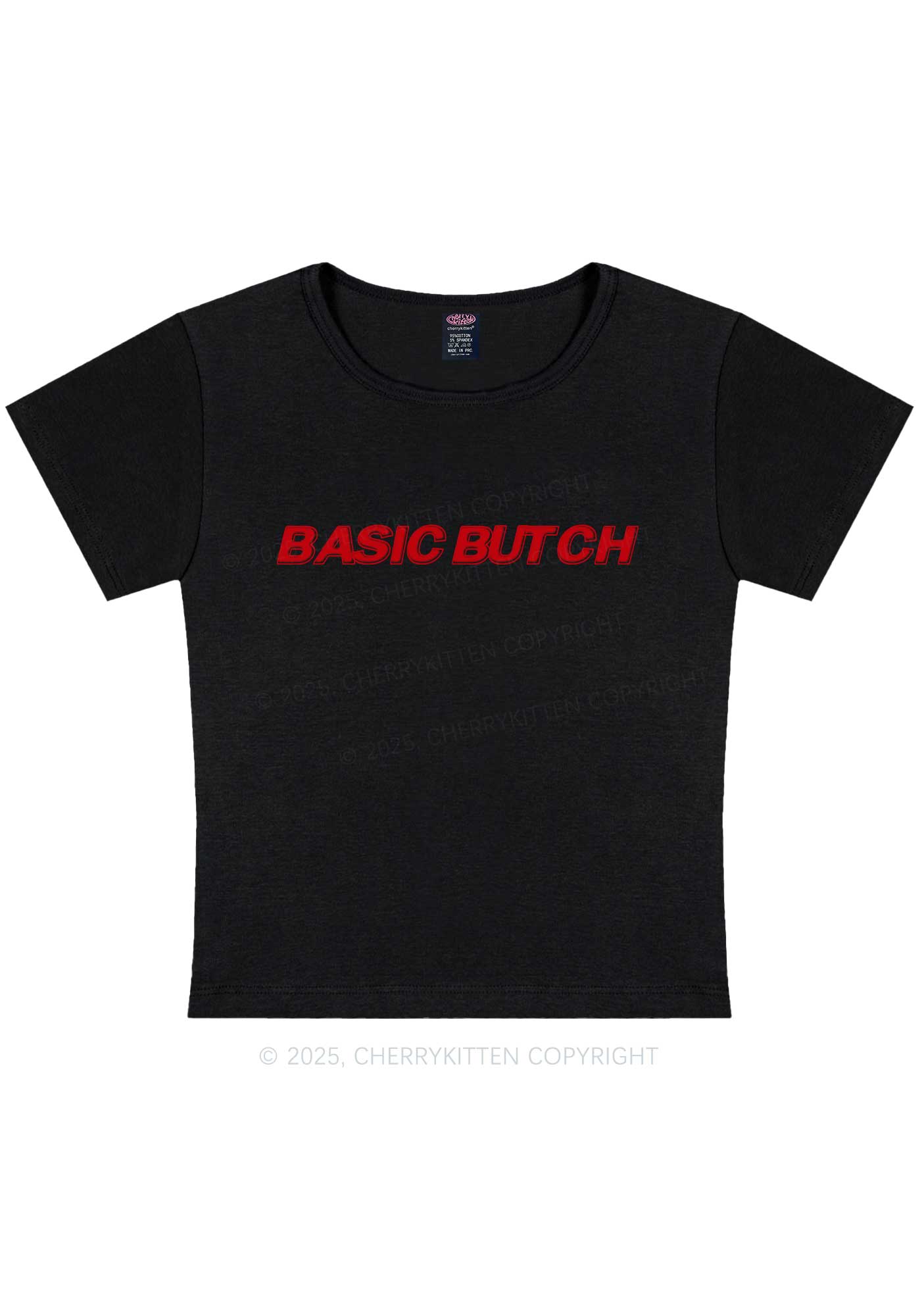 Basic Butch Y2K Baby Tee Cherrykitten