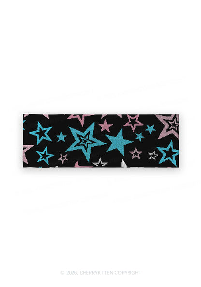 Trans Star Pride Y2K Print Headband Cherrykitten