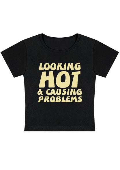 Curvy Looking Hot&Causing Problems Baby Tee
