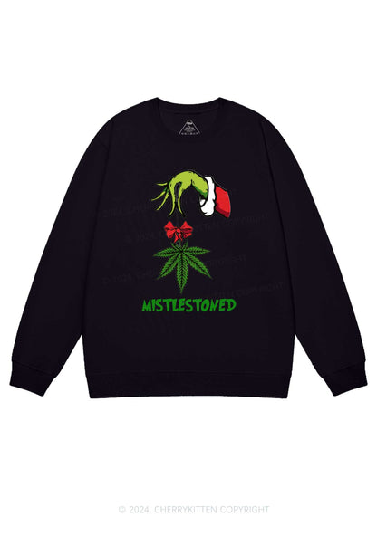 Christmas Mistlestoned Y2K Sweatshirt Cherrykitten