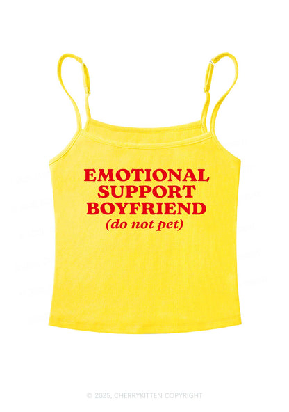 Emotional Support Boyfriend Valentine's Day Y2K Spaghetti Strap Cami Cherrykitten