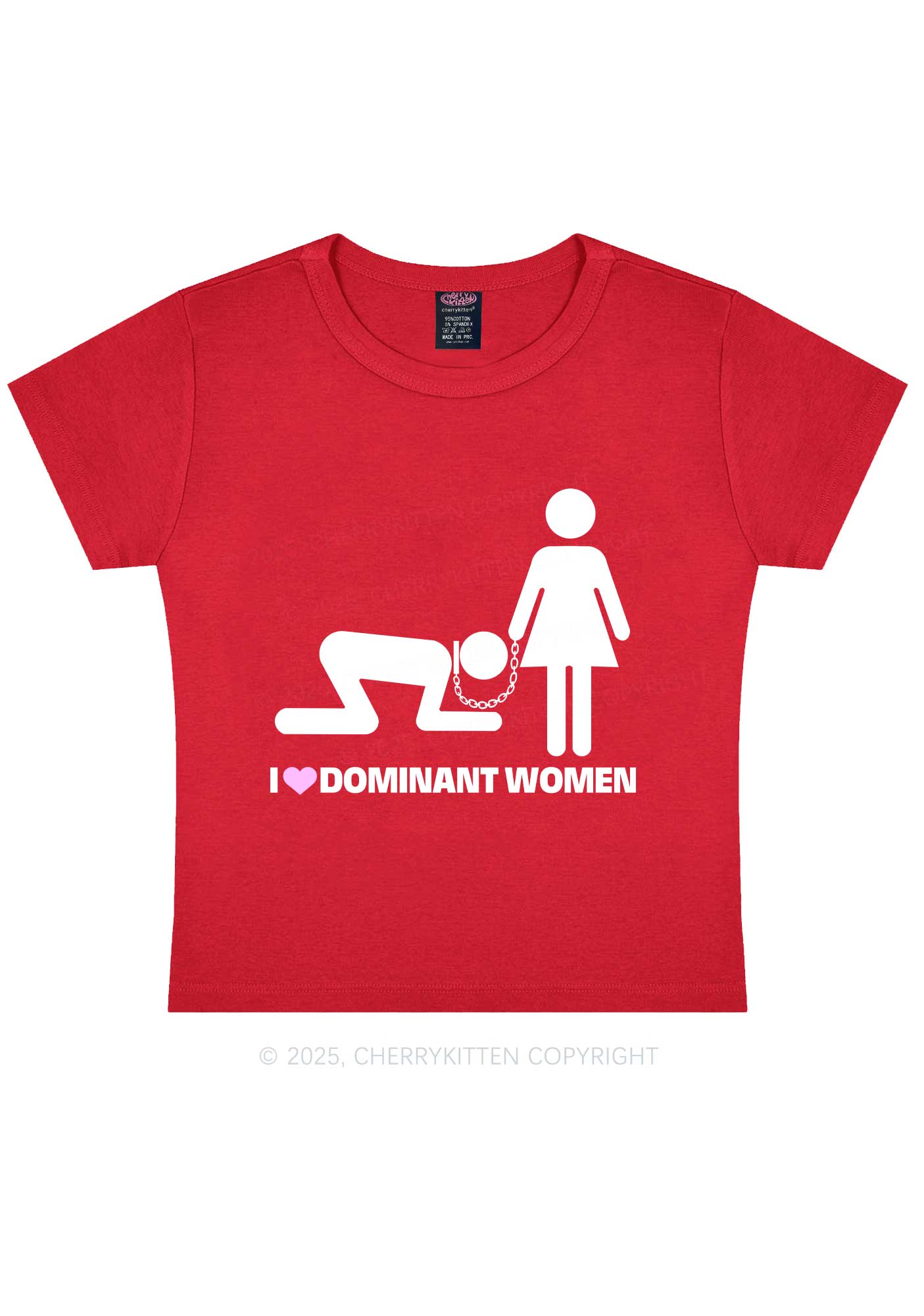 Love D Women Pride Y2K Baby Tee Cherrykitten