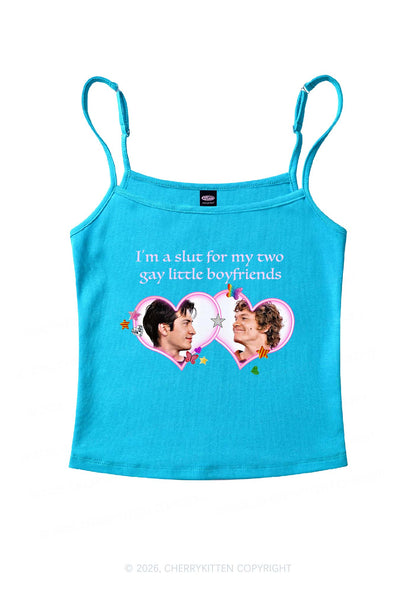 Slxt For My Gay Boyfriends HR Y2K Spaghetti Strap Cami Cherrykitten