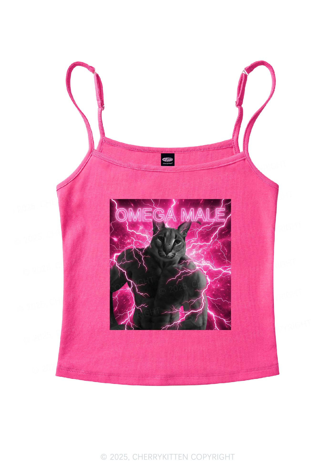 Omega Male Y2K Spaghetti Strap Cami Cherrykitten