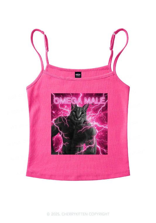 Omega Male Y2K Spaghetti Strap Cami Cherrykitten