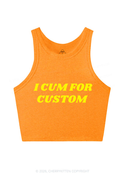 I Cxm For Custom Y2K Crop Tank Top Cherrykitten