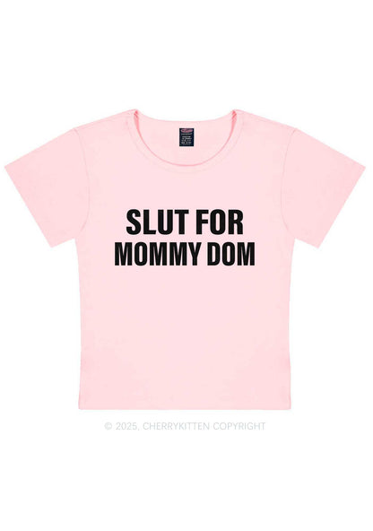 Slxt For Mommy Dom Y2K Baby Tee Cherrykitten