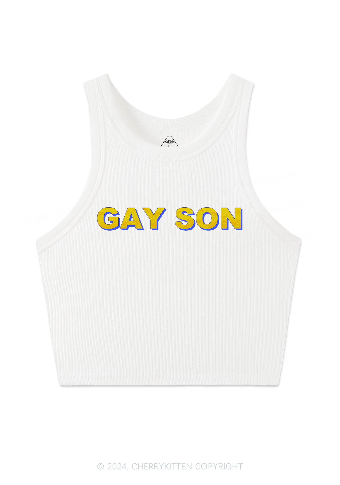 Gay Son Y2K Crop Tank Top Cherrykitten