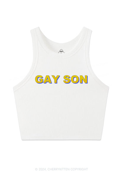 Gay Son Y2K Crop Tank Top Cherrykitten