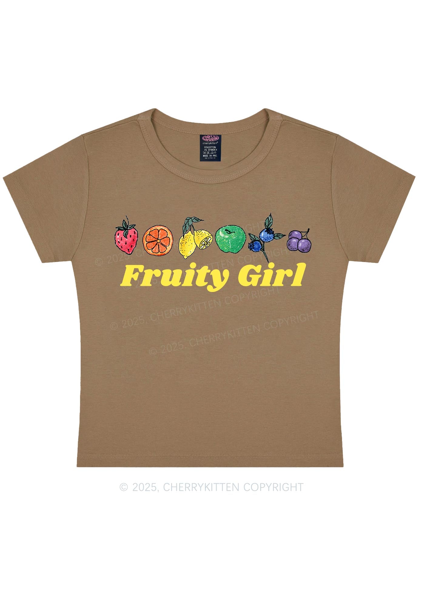 Fruity Girl Y2K Baby Tee Cherrykitten