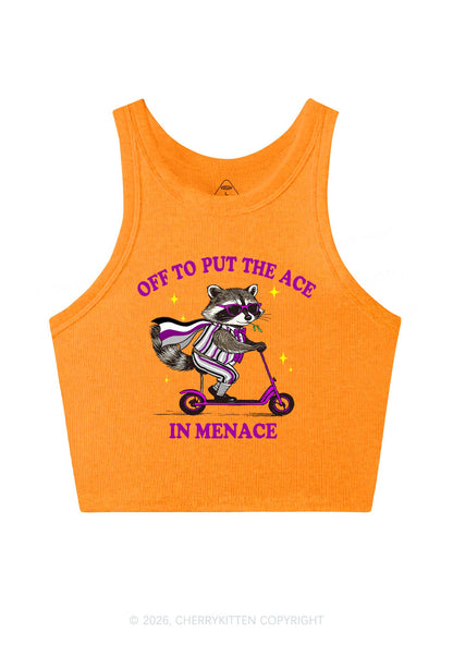 Put The Ace In Menace Pride Y2K Crop Tank Top Cherrykitten