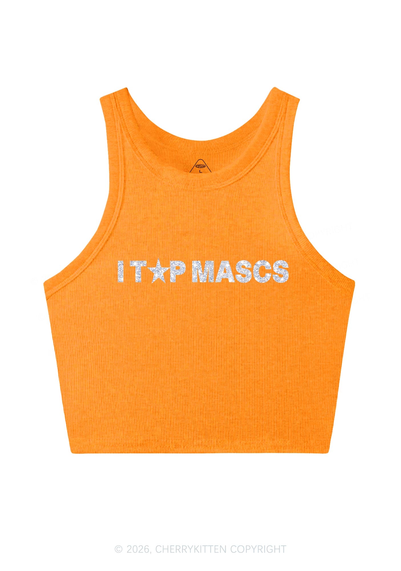 Glitter I Top Mascs Pride Y2K Crop Tank Top Cherrykitten