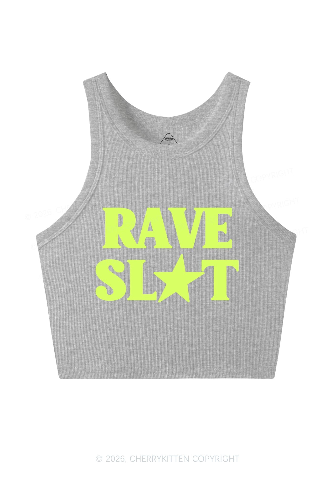 Rave Slxt Y2K Crop Tank Top Cherrykitten